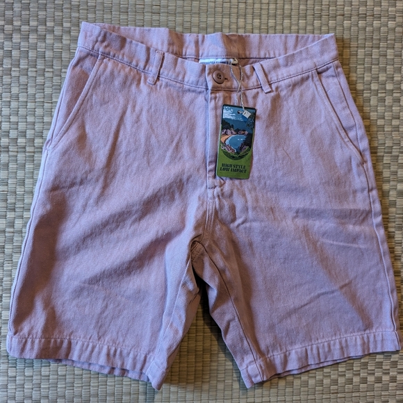 NWT Jungmaven Gaviota Shorts Hemp Blend Rose Quartz Men's Size Small Made in USA